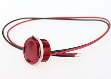 ランプのPiezo接触無しSwitchの19mmの押しボタンスイッチ アルミニウム ボディ赤い貝
