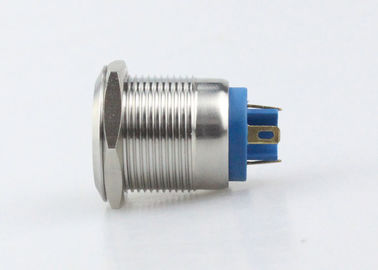 自己の調整LEDのパネルの台紙の押しボタンスイッチ19mm Pinターミナル銀製合金1NO