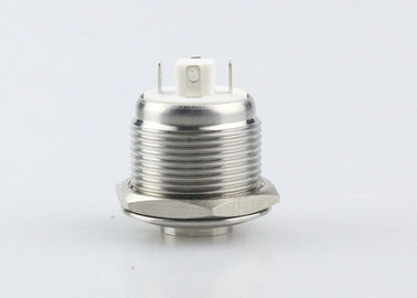 パネルの台紙のLEDライトが付いている円形の押しボタンのスイッチの防水高い頭部