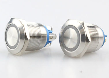 ステンレス鋼LEDは瞬時の押しボタン1NO 1NCを照らした