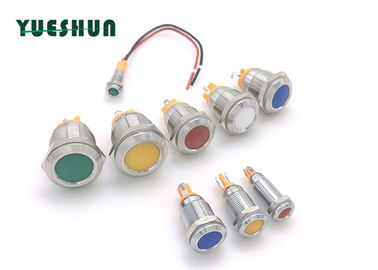 赤く青いLEDの反破壊者の押しボタンスイッチ12mm 16mm金属LEDの表示燈の製造業者