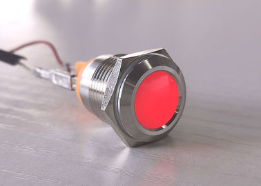赤く青いLEDの反破壊者の押しボタンスイッチ12mm 16mm金属LEDの表示燈の製造業者