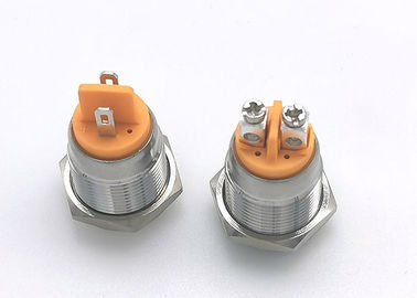 赤く青いLEDの反破壊者の押しボタンスイッチ12mm 16mm金属LEDの表示燈の製造業者
