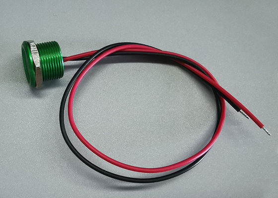 緑の平頭の22mm 15cmワイヤー瞬時のPiezo接触スイッチ